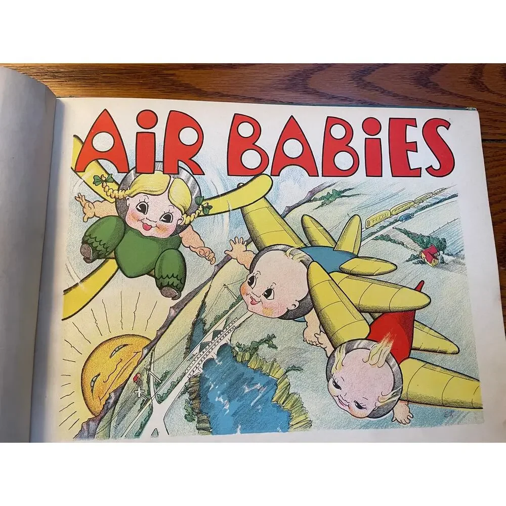 1936 Air Babies Elvy Kalep Amelia Earhart Foreword Aviation Picture Book
